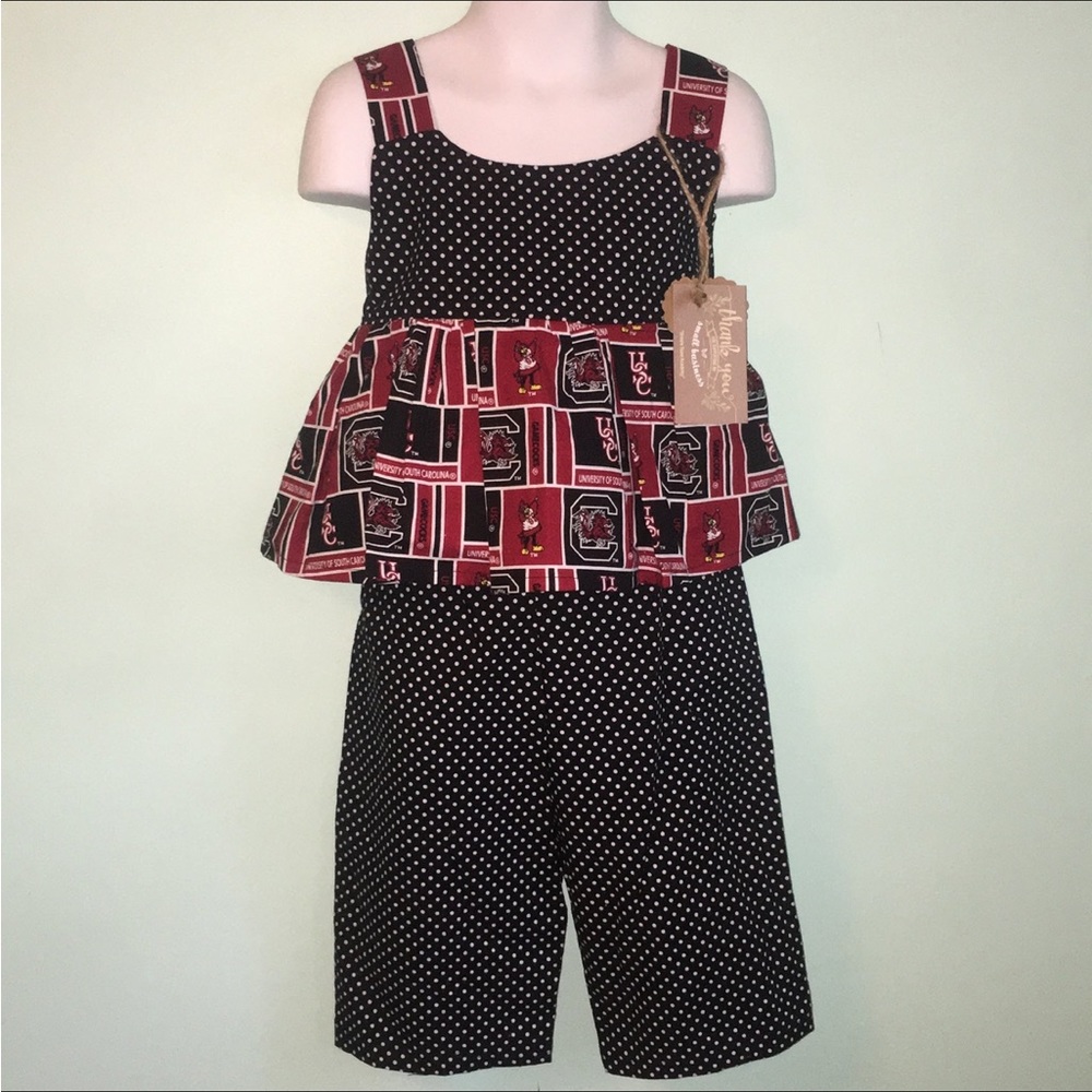 NWT Boutique USC Carolina Gamecock Swing Top and Pants Outift Sz 3T